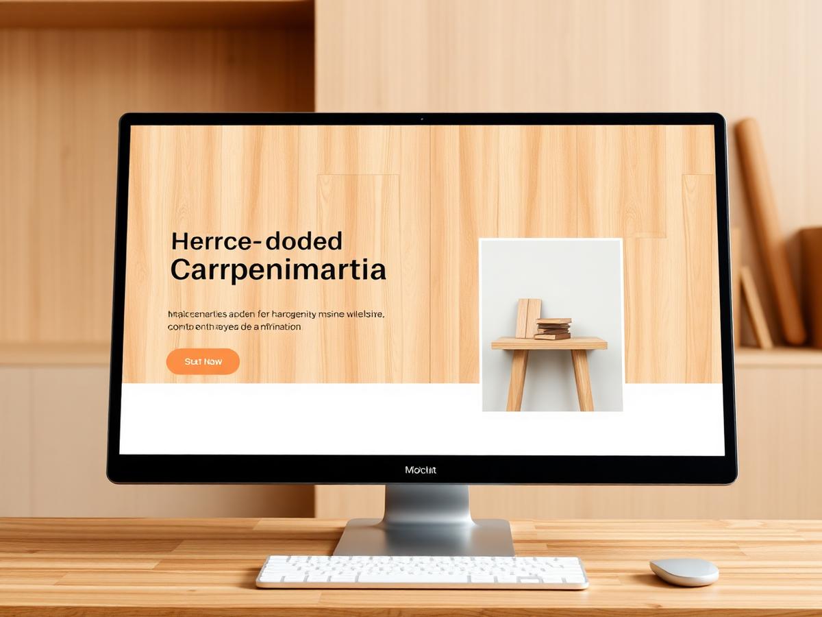Mockup Marcenaria Nogueira